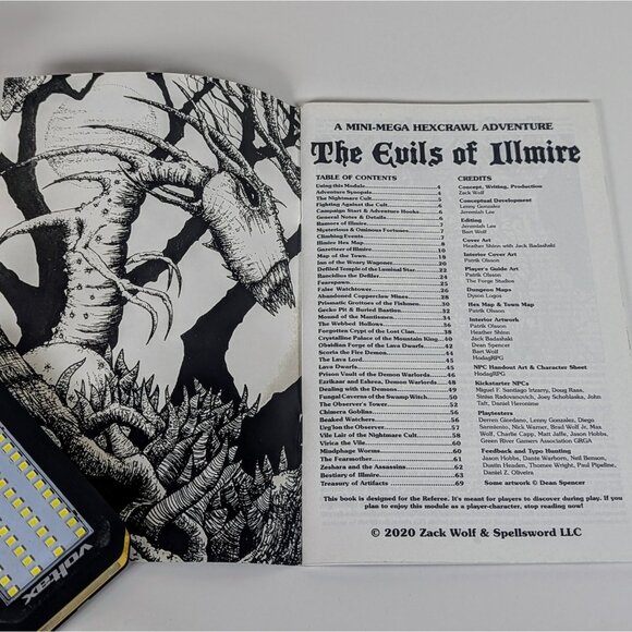 Spellsword RPGs Evils of Illmire VG+, Classic Fantasy Adventure Module - Picture 5 of 5